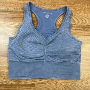 Harmony and Balance Blue Sports Bra Yoga Athletic Tank Top Women's Size Large